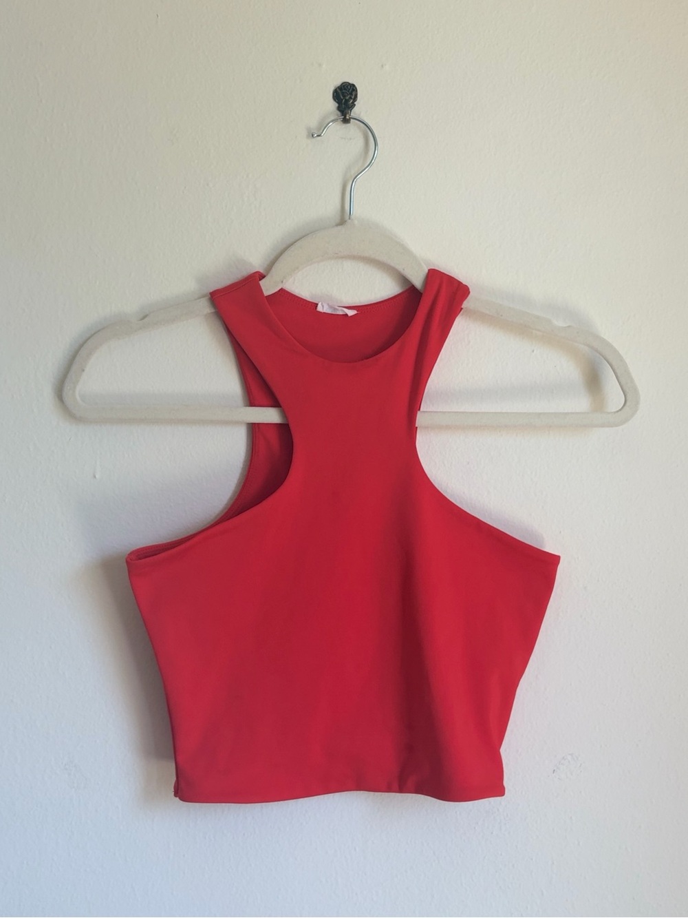 Garage Red Halter Crop Top